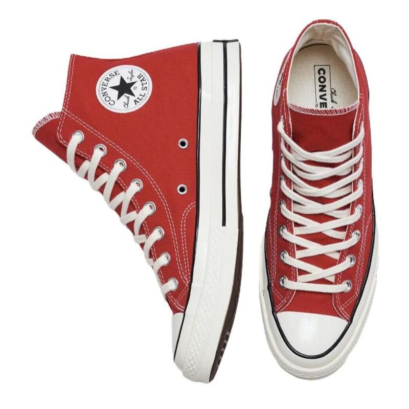 Converse Chuck Taylor All Star 70 Round-toe Lace-up High Top Espadrilles Unisex Red