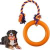 Dog Rubber Ring Dog Chew Toys for Outdoor Activities Chiseling/Fetching/TrainingL