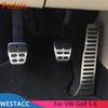 Чехол на педали автомобиля для VW Golft 5 6 Tiguan Touran для Skoda Octavia A5 LHD из нержавеющей стали, педаль акселератора, газовый тормоз, сцепление