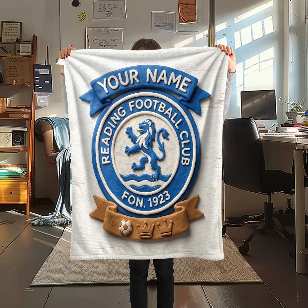 Custom Name Rangers FC Flannel Blanket, High quality Comfortable for All Seasons, Home Decor, Warmth and Comfort