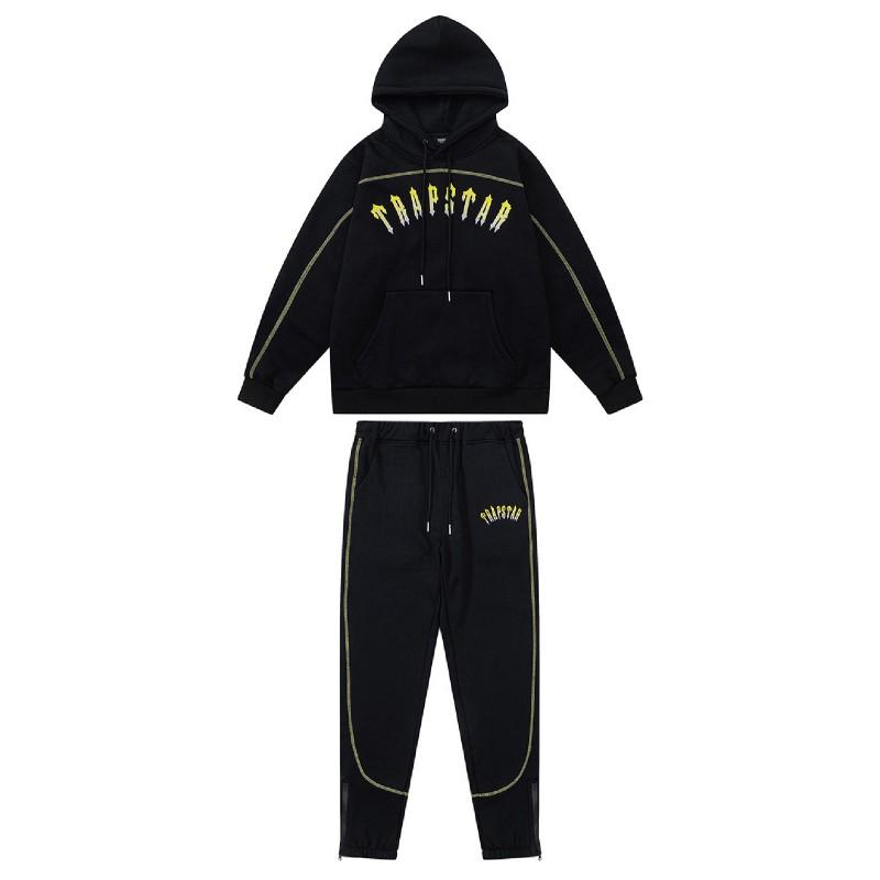 Unisex Hooded Sweatshirt Set With Embroidered Eagle Design Loose Fit Hip Hop Streetwear Men Women Winter