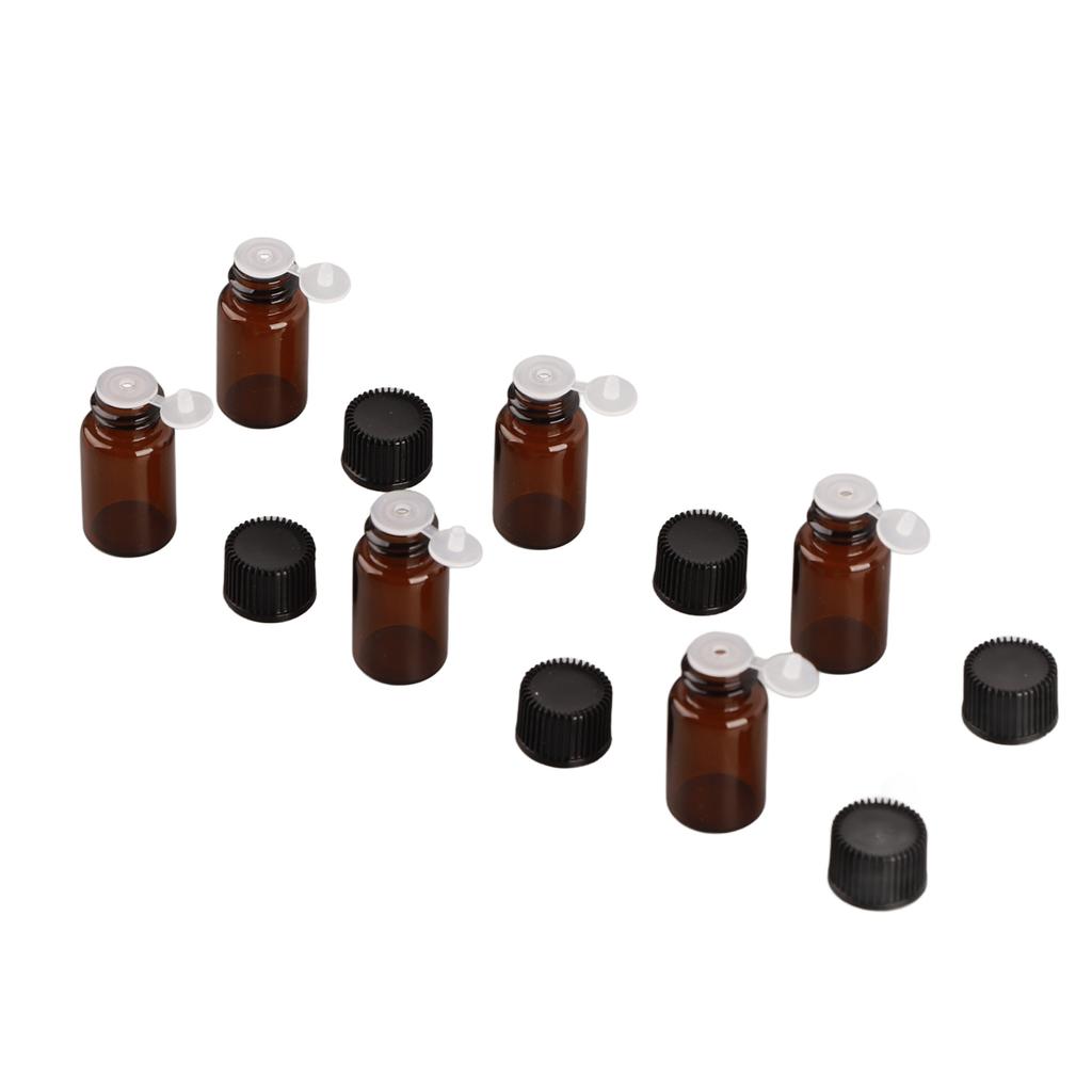 100 шт. флаконов для эфирного масла 3 мл мини-размера водонепроницаемые прочные без запаха предотвращают утечку прозрачные