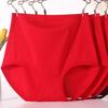 Women's Birth Year Red High-waisted Middle Aged Mother Middle Aged and Elderly Plus Size Panties