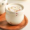 Gourd-shaped Ceramic Mug Embossed Fruit Water Cup Unique Handheld Mug  Gift Giving