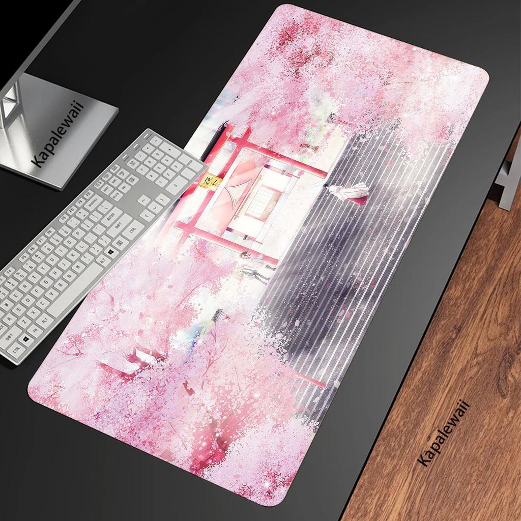 Japanese Landscape Pc Gamer Mouse Pad Gaming Mousepad XXL Large Rubber Desk Mat Notebook Keyboard Pads Speed Mouse Mat 400x900mm