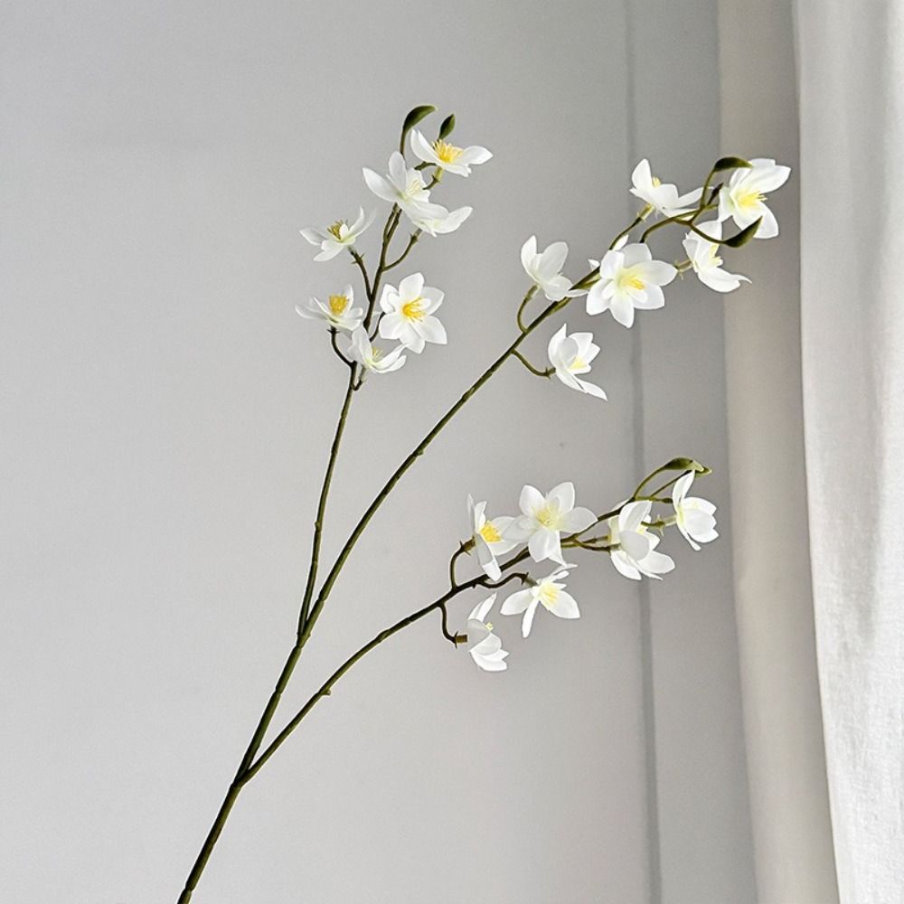75CM Magnolia Artificial Flowers Multicolor Long Branch Flowers Elegant Fake Orchids Home Display