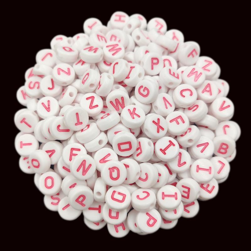 20 шт. 10 мм яркие цвета акриловые буквы свободные бусины DIY ремесла ожерелье браслет кулон для изготовления ювелирных изделий