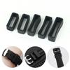1/5Pcs 16mm-30mm Watch Strap Keeper Loop Silicone Watchband Hoop Retainer Ring Black Replacement