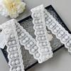 White Lace Handmade Bead Embroidery Barcode Versatile Lolita Skirt Hair Accessories Belt Decorative Webbing