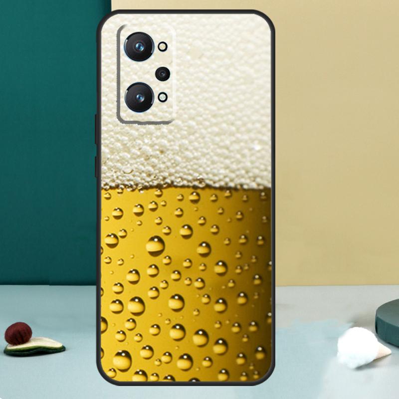 Чехол со стеклом пива и алкоголем для Realme 11 10 12 13 14 Pro Plus GT 7 6 5 Pro GT 6T C67 C61 C53 C51 C21Y C25S C75 C55