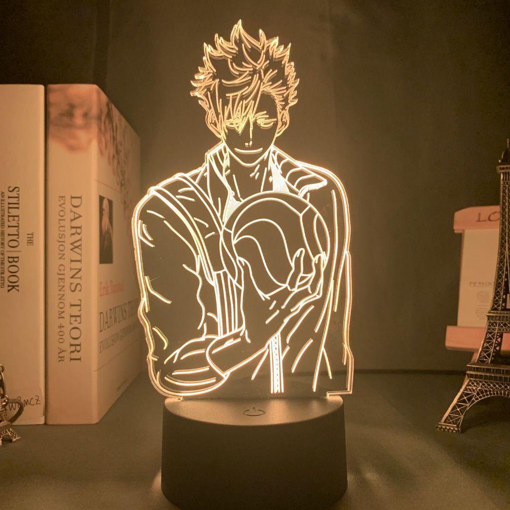 Ночной светильник Haikyuu Tobio Kageyama Figure, меняющий цвет, прикроватная лампа, классный подарок для поклонников Neon Haikyuu