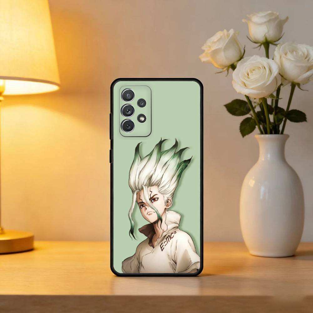 Чехол для телефона D-Dr S-STONE Аниме Мягкий Силикон Черный Для Samsung Galaxy A73,A72,A71,A70,A53,A52,A51