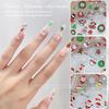 3D Christmas Nail Stickers - Snowman, Snowflake, Santa Claus Embossed Decals