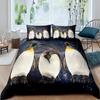 Penguin Duvet Cover Set Antarctic Animals Bedding Set For Kids Boys Girls King Size Winter Theme Comforter Quilt Cover Set