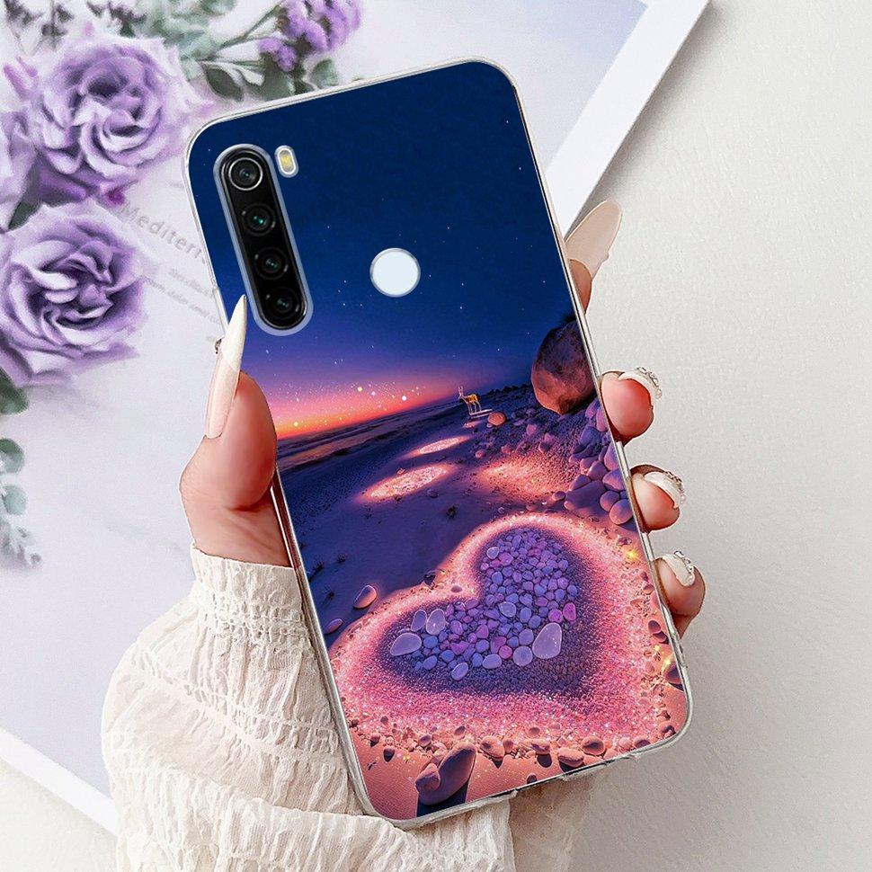 6.3" Silicone Case For Xiaomi Redmi Note 8 Soft TPU Cute Patterned Cover Case For Redmi Note 8  Note8 Protective Shell Bumper
