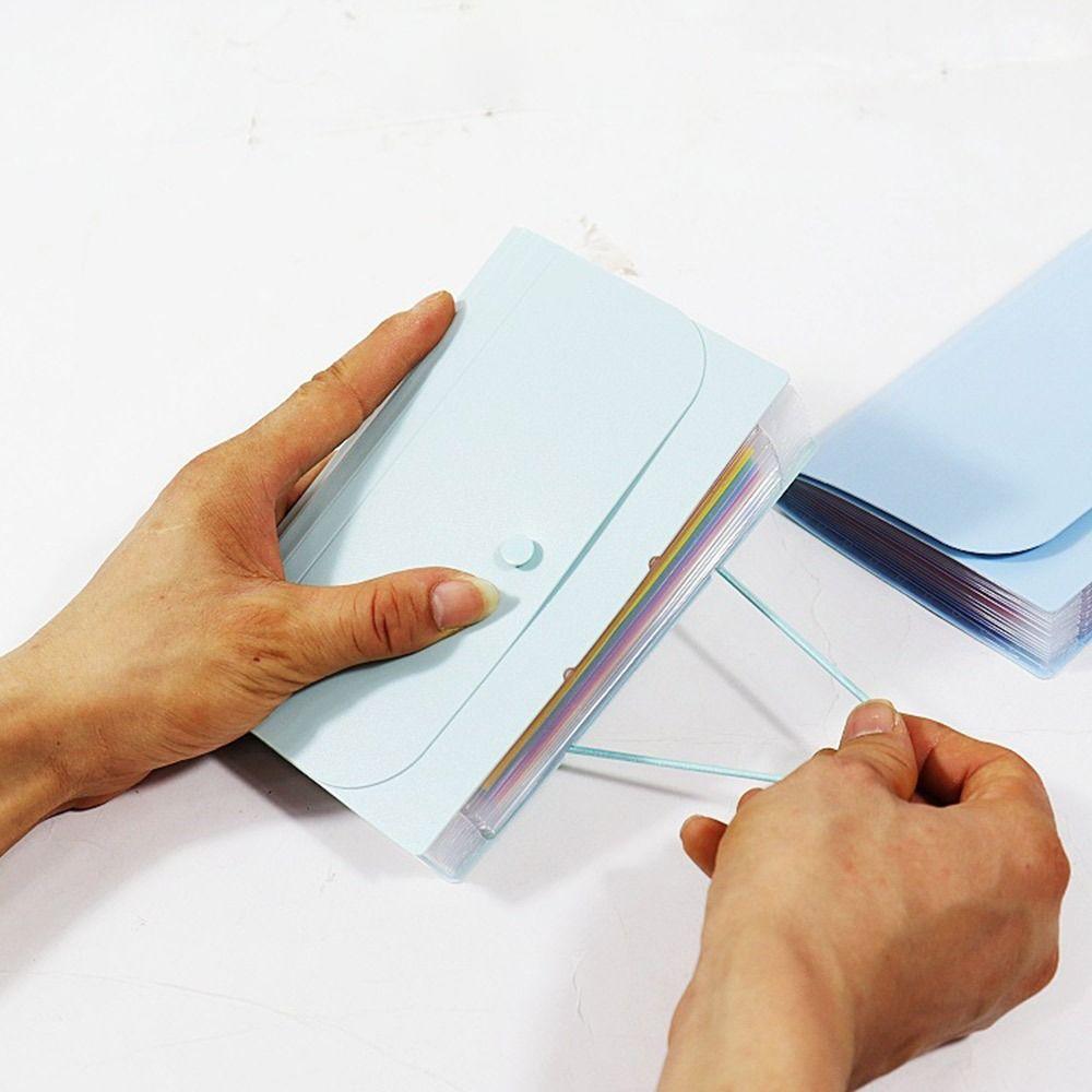 Large Capacity Organ Bag 7 Layer File Pouch Portable A6 File Folder