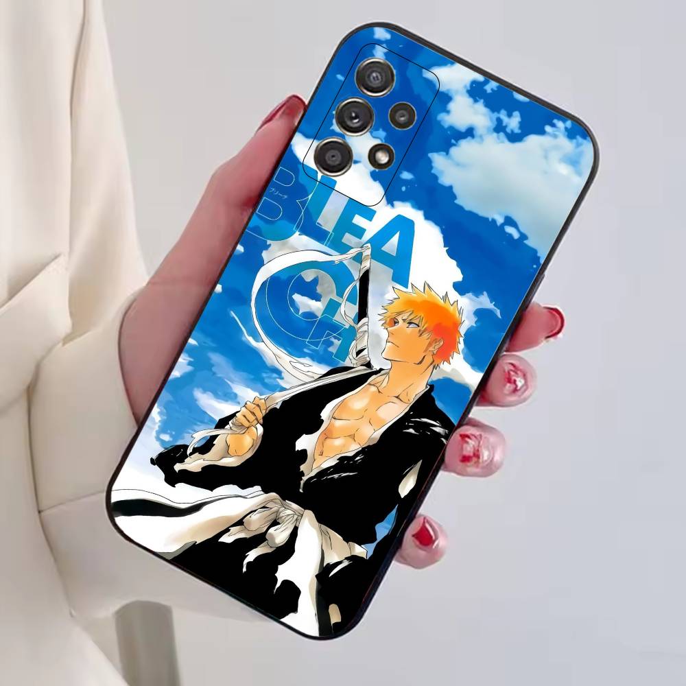 Чехол для телефона Kurosaki Ichigo из B-Bleachs для Samsung S25,S24,S21,S22,S23,S30,Ultra,S20,Plus,Fe, Мягкий силиконовый черный чехол
