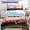 Kw Heavy Trucks Customize your name Bedding Set Breathable Duvet Cover with Pillowcases Home Decoration Birthday Gift