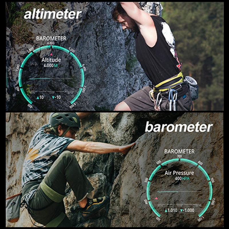 SCIONE Умные часы с пульсометром Bluetooth, голосовым помощником, компасом, фонариком, шагомером, спортивными часами на открытом воздухе