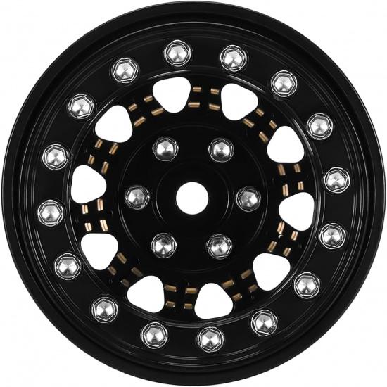 INJORA 1.3 Beadlock Wheel - Brass Wheel Rims for TRX4M SCX24 Upgrade 1/24 1/18 RC Crawler Car