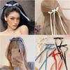 2pcs New Cute Ribbon Bow Headband Long Tassel Hair Clip Women's Hair Accessories Girls Party Headwear Side Clips