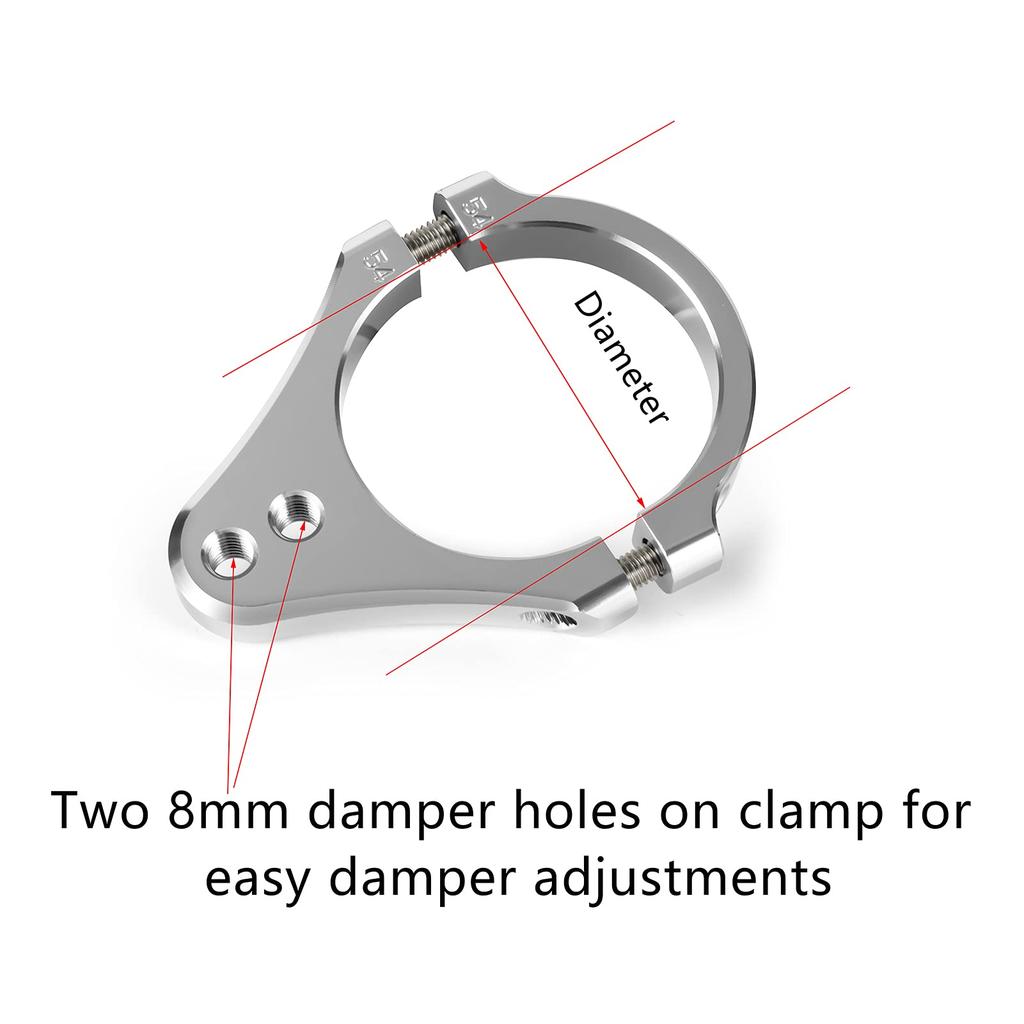 37mm Universal Fork Bracket Steering Damper Fork Mounting Clamp Bracket Diameter 37mm, Damper Bracket