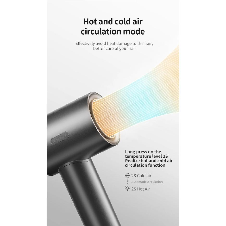 Professional High Speed Hair Dryer Fast Drying Negative Ion Haircare Low Noise Lightweight Travel Blow Dryer Gift for Women