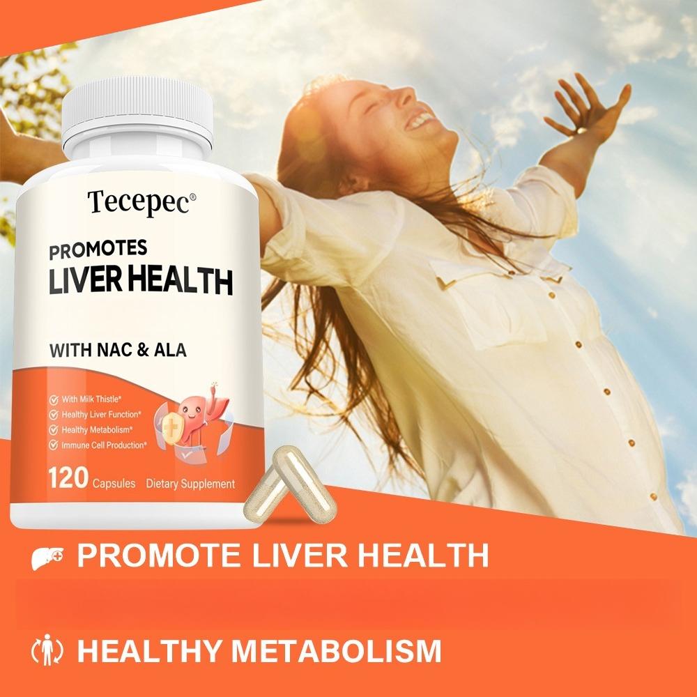 Premium Liver Health Capsules with NAC and ALA for Metabolism and Immune Support 120 Capsules
