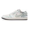 Jordan Air Jordan 1 Устойчивые к истиранию Устойчивые к истиранию Низкие винтажные баскетбольные кроссовки Женские Лазурный 553560-044(Team24-S-BOX)