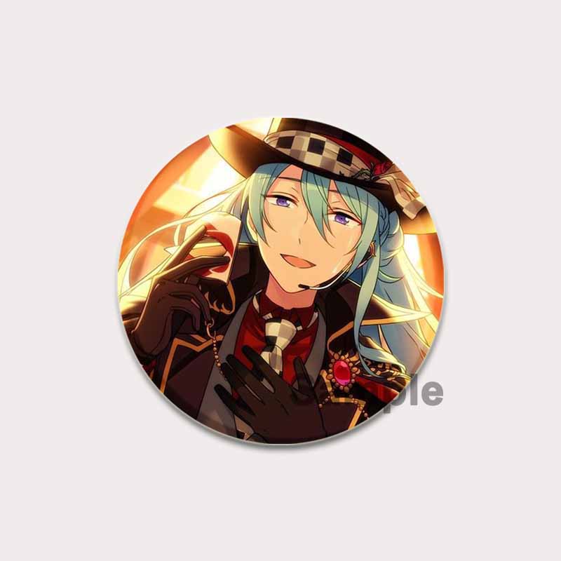 32/44/58 мм Аниме Ensemble Stars Pin Мультяшная фигурка Wataru Hibiki Брошь Креативный милый художественный значок для рюкзака Декор Фанаты Коллекция Подарки