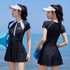 High-Waisted Slimming Women's Sporty Swim Skirt for Diving and Training