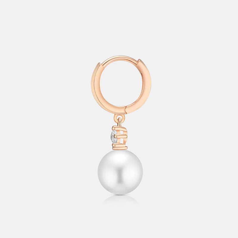 ЮВЕЛИРНЫЕ ИЗДЕЛИЯ METROCITY René Perla Серьги из стерлингового серебра с розовым покрытием A243SE9015RPA