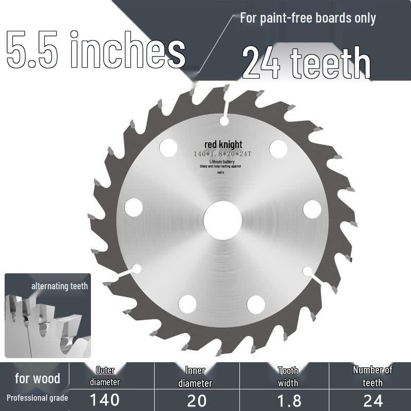 Red Knight Cordless Wood Circular Saw Blade