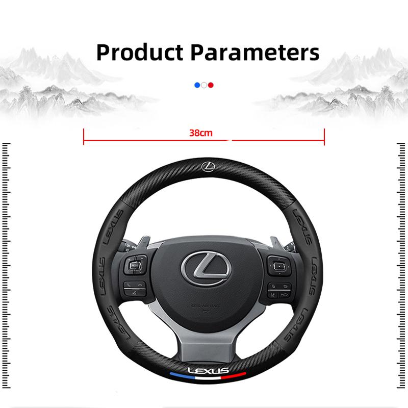 3D Накладка на руль для гоночного автомобиля Противоскользящий защитный чехол Для Lexus LS LC IS350 ES300 GX460 LX570 RX500h NX300 GS350 CT200h