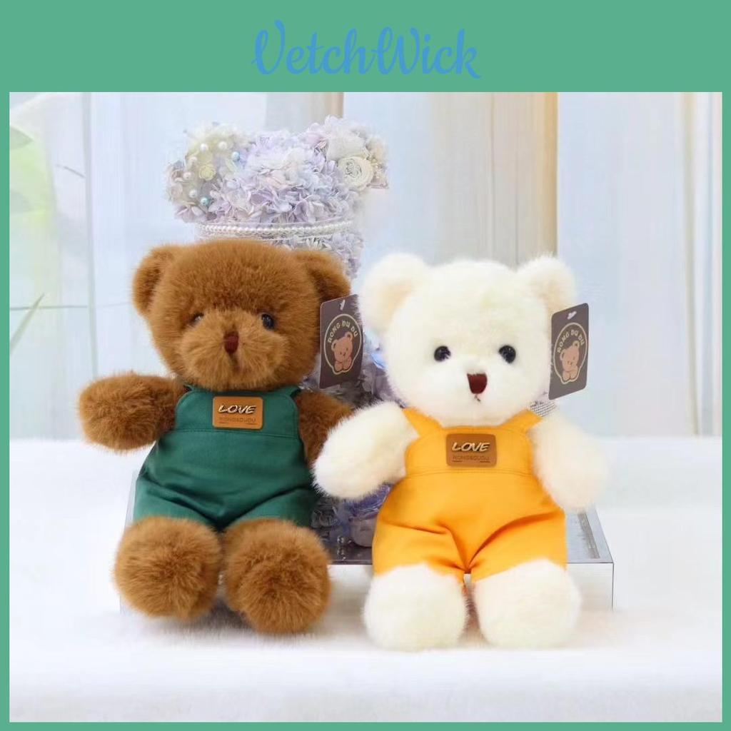 Kids Plush Bear Toy With Short Hair For Playroom Decor And Birthday Presents