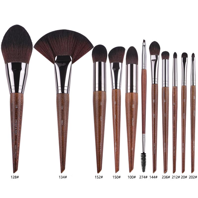 2pc/35pcs MF Natural Wood Soft Makeup Brushes Powder Foundation Concealer Make Up Brush Blush Synthetic Hair Shadow Tools