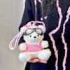 Bag Pendant Pilot Bear Keychain Stuffed Animal Plush Key Ring Car Key Chain   Gift Jewelry