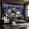Настенный гобелен Hunter X Hunter Эстетичный настенный подвесной тканевый плед Декоративные гобелены для спальни гостиной Домашний декор