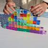 20-98pcs Rainbow Crystal Acrylic Cube Stacked Gemstone Blocks for Children To Learn Color Sensory Building Blocks