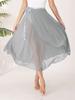 Женская струящаяся прозрачная юбка-шарф с запахом для взрослых, юбка для балета, танцев, женская шифоновая длинная юбка