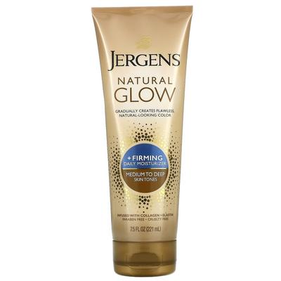 Jergens Natural Glow Firming Daily Moisturizer Tanning Lotion для кожи среднего и темного тона 221 мл, 1 шт.