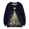 Women's Casual Long Sleeve Woolen Christmas Sweatshirt Fall  Vacation Long Sleeve Pullover