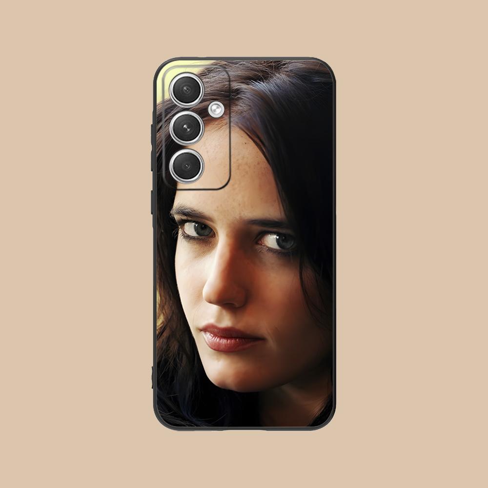Матовая TPU чехол-бампер Eva Green для Samsung Galaxy S26 S25 S24 S23 S22 S21 S20 Note20 Plus FE Ultra Цветная крышка