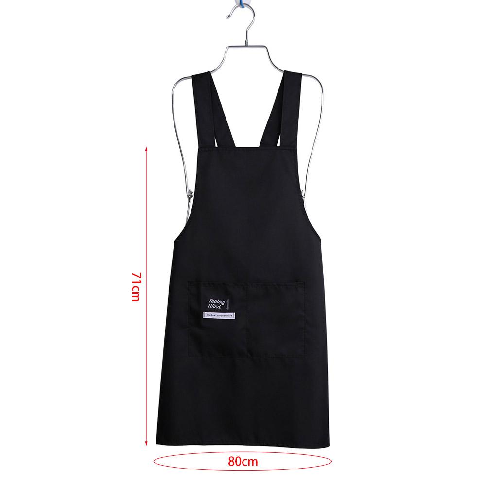 Oil-proof Cross Strap Kitchen Apron Waterproof Chef Work Uniform Cooking Apron Woman/Man