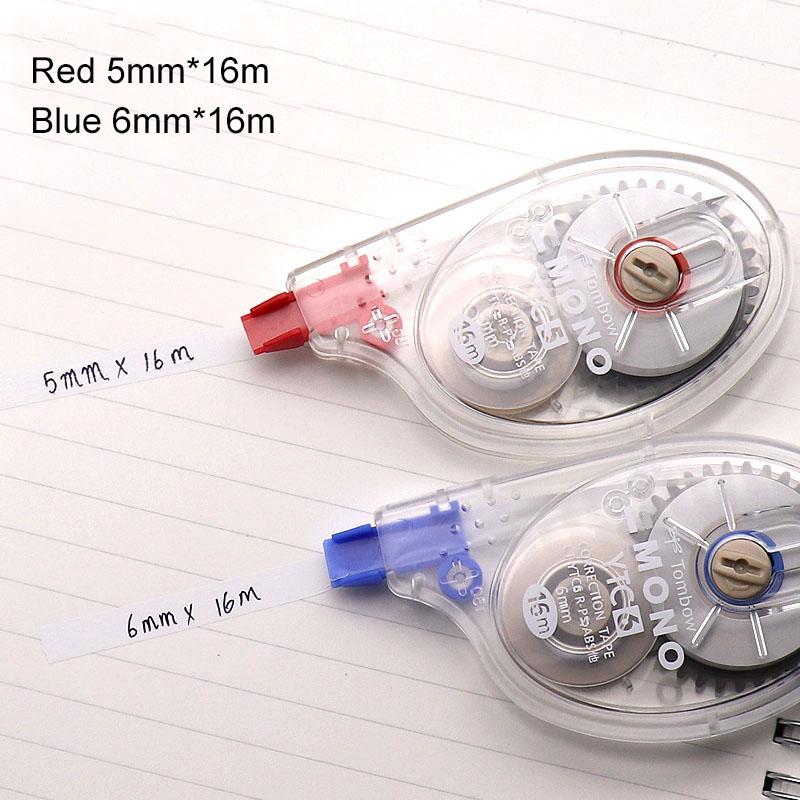 Tombow MONO Correction Tape CT-YTC6 CT-YTC5 5mm*16m 6mm*16mEasy To Use Applicator for Instant Corrections 16m Large Capacity