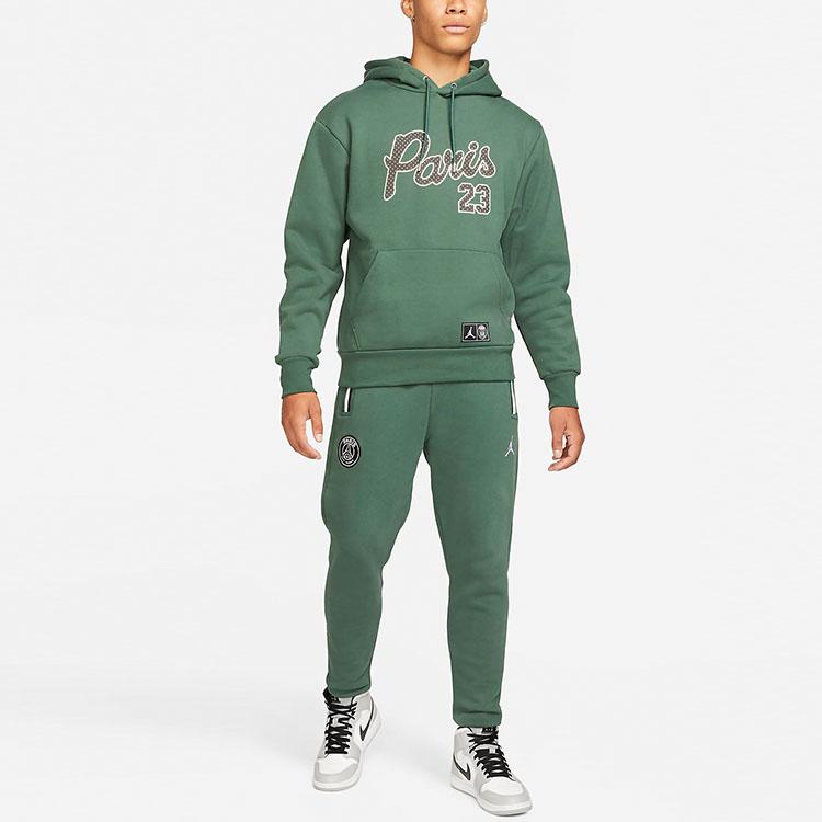 Jordan Теплая спортивная толстовка на флисовой подкладке Statement Paris Saint-Germain, зимняя коллекция, мужская толстовка, благородно-зеленая, DB6497-333