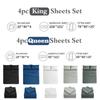 Sheet Set Breathable & Cooling Sheets Hotel Luxury Bed Sheets Extra Soft Easy Fit 4 Piece Set
