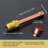 1Pc Air Conditioning Copper Pipe With Forged Brass Sae 1/4 3/8 5/8 1/2 3/4 Threaded Connector Fitting Adapter -20 To 120℃