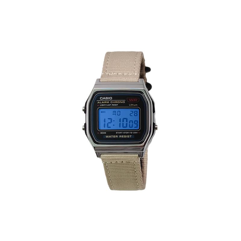 Casio Индивидуальные часы модифицированная серия различные цветные зеркала серебристый пластиковый корпус классические ретро маленькие квадратные часы кварцевые ny F-91WM-7A