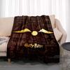 Fantasy Adventure MovieThemed 3D Printed Blanket  Harry Potter Warm  Cozy Flannel Throw Suitable for Bedrooms Sofas Beds